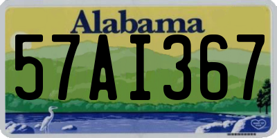 AL license plate 57AI367