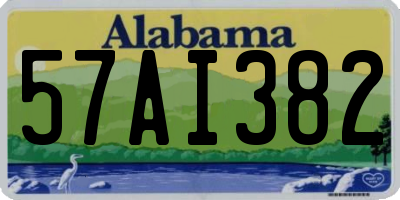 AL license plate 57AI382