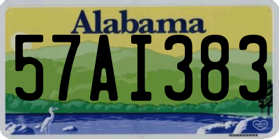 AL license plate 57AI383