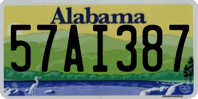 AL license plate 57AI387