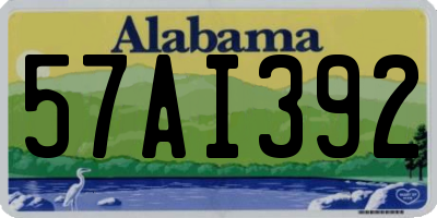 AL license plate 57AI392