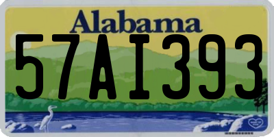 AL license plate 57AI393