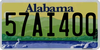 AL license plate 57AI400