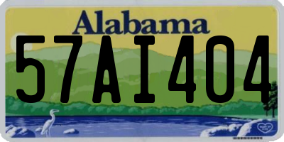 AL license plate 57AI404