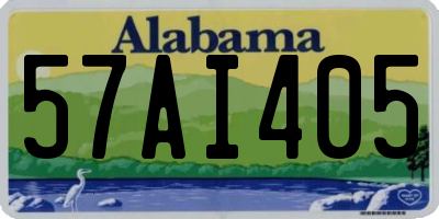 AL license plate 57AI405