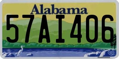 AL license plate 57AI406