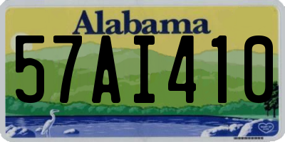 AL license plate 57AI410