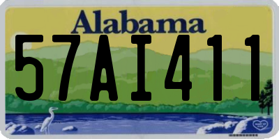 AL license plate 57AI411