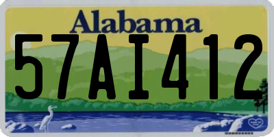 AL license plate 57AI412