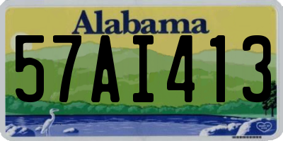 AL license plate 57AI413
