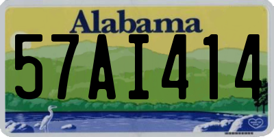 AL license plate 57AI414