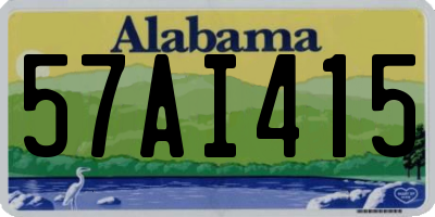 AL license plate 57AI415