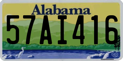 AL license plate 57AI416