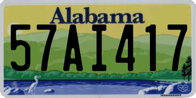 AL license plate 57AI417