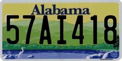 AL license plate 57AI418