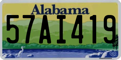 AL license plate 57AI419