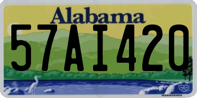 AL license plate 57AI420