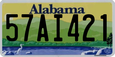 AL license plate 57AI421