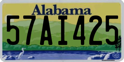 AL license plate 57AI425