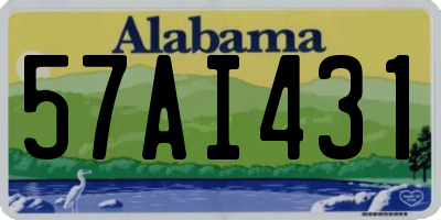 AL license plate 57AI431