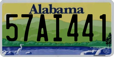 AL license plate 57AI441