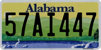AL license plate 57AI447