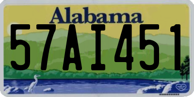 AL license plate 57AI451