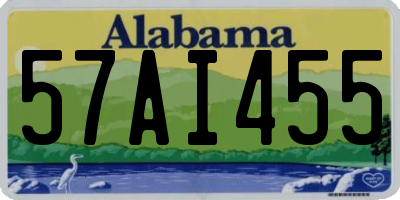 AL license plate 57AI455