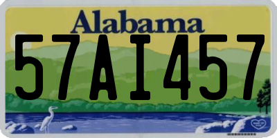 AL license plate 57AI457