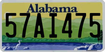 AL license plate 57AI475