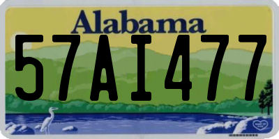 AL license plate 57AI477