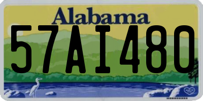 AL license plate 57AI480
