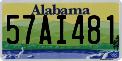 AL license plate 57AI481