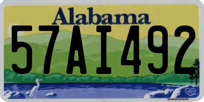 AL license plate 57AI492