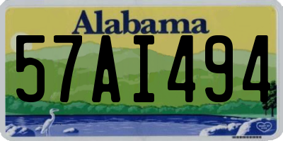 AL license plate 57AI494