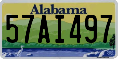 AL license plate 57AI497