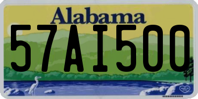 AL license plate 57AI500