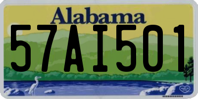 AL license plate 57AI501