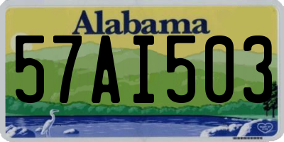 AL license plate 57AI503