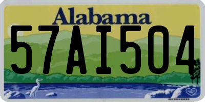 AL license plate 57AI504