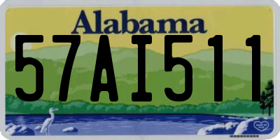 AL license plate 57AI511