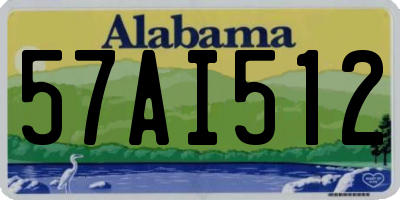 AL license plate 57AI512