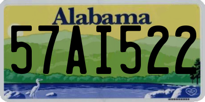 AL license plate 57AI522