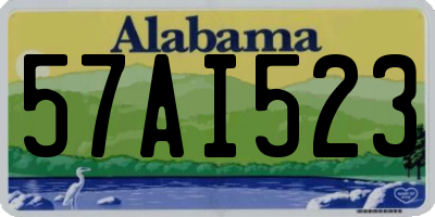 AL license plate 57AI523
