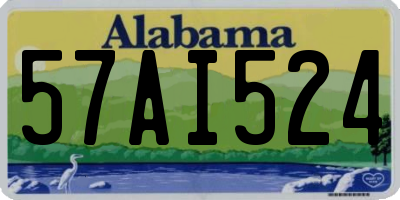 AL license plate 57AI524