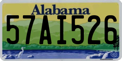 AL license plate 57AI526
