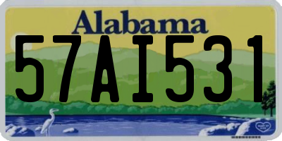AL license plate 57AI531
