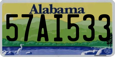 AL license plate 57AI533