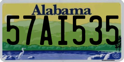 AL license plate 57AI535
