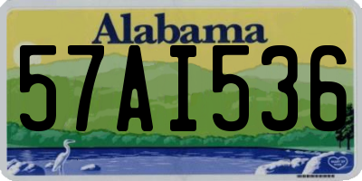 AL license plate 57AI536
